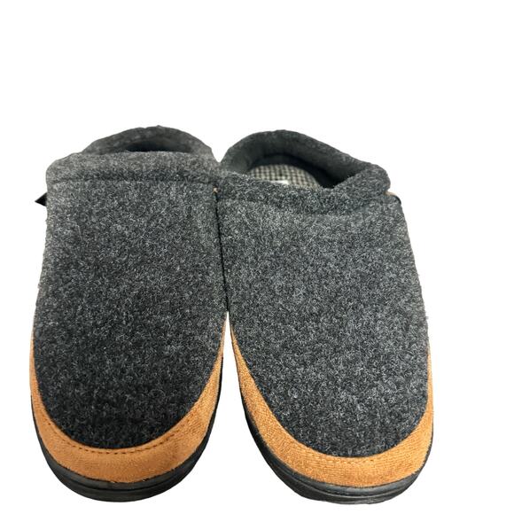 Haggar Mens Clog Slippers Size Large Gray‎ Felt Memory Foam Lightweight New - Picture 8 of 10